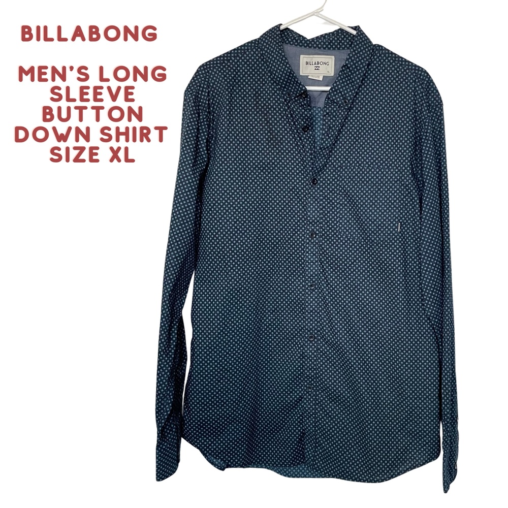 Billabong Men's Long Sleeve Button Down Shirt Size XL